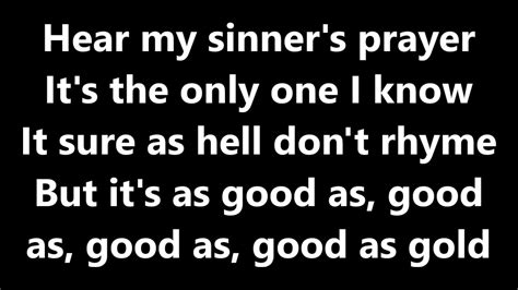 sinner's prayer song lyrics
